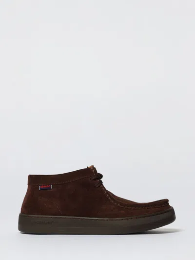 Sebago Harper Mid Creato In Pelle Idrorepellente Laced Shoe In Brown