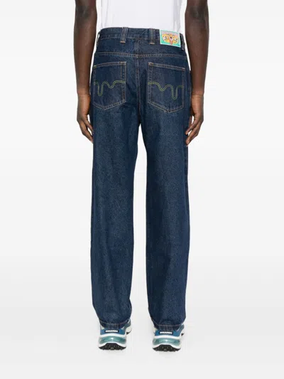 Icecream Running Dog Denim Pants In Blue