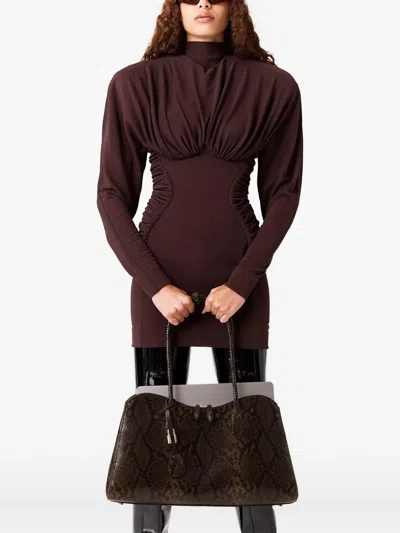 Stella Mccartney Pleated Mini Dress In Multi