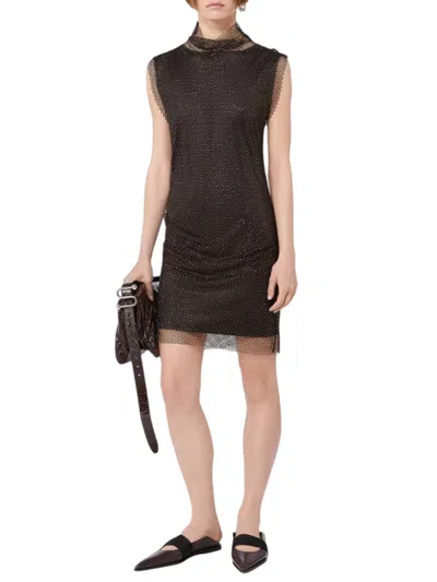 Sportmax Empoli Black Dress In Multi