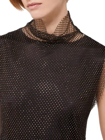 Sportmax Empoli Black Dress In Multi