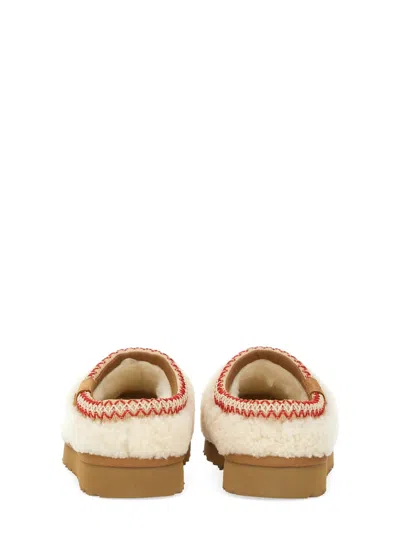 Ugg Tasman Maxi Curly 1158356-nat Slippers Womens Beige Sheepskin Slip On Gug183 In Neutral