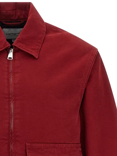 Carhartt Collared Jacket With Ribbed Cuffs And Hem