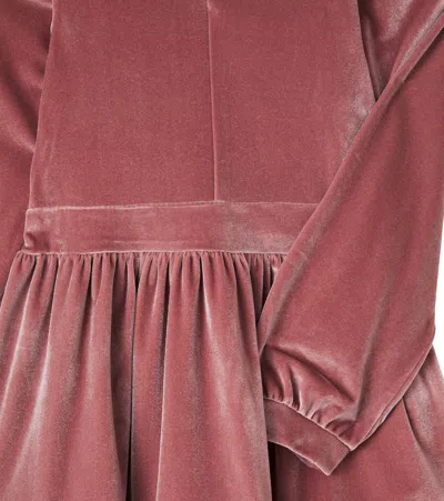 Molo Velvet Dress In Multi