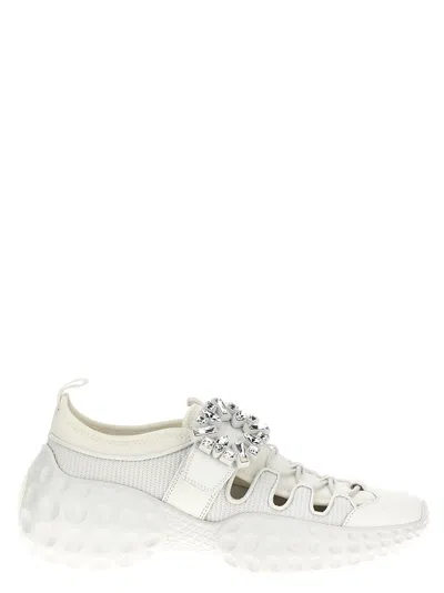 Roger Vivier Viv Sneakers White In White