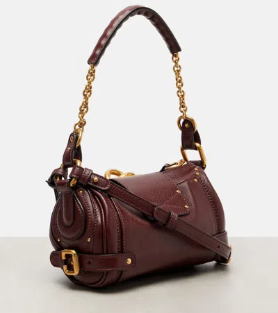 Chloé Crafty Brown Small Paddington Chain Bag In Brown