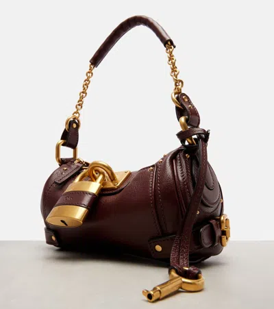 Chloé Crafty Brown Small Paddington Chain Bag In Brown