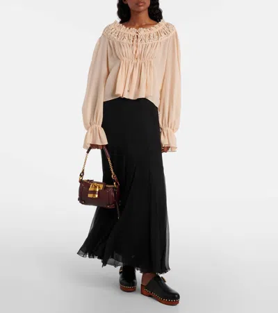 Chloé Crafty Brown Small Paddington Chain Bag In Brown