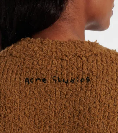 Acne Studios Crewneck Sweater In Brown
