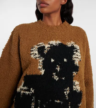 Acne Studios Crewneck Sweater In Brown