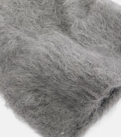 Totême Alpaca Beanie Toteme Wool Grey In Gray