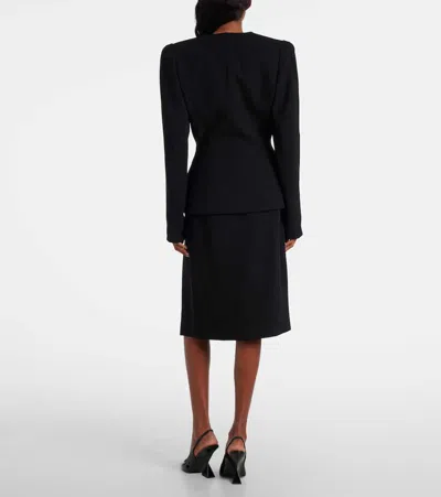 Mugler Re/edit Single-breasted Blazer In Black