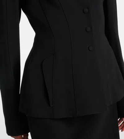 Mugler Re/edit Single-breasted Blazer In Black