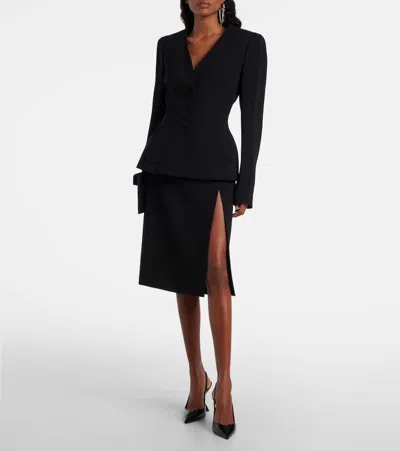 Mugler Re/edit Single-breasted Blazer In Black