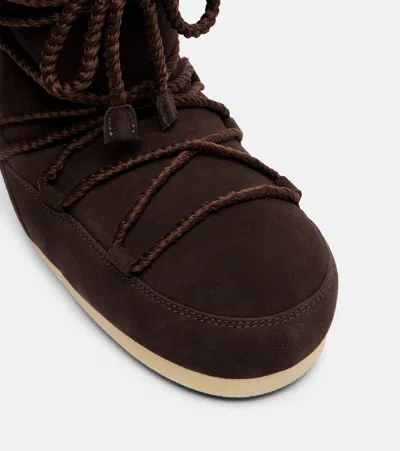 Moon Boot Evx Shearling Boot In Brown