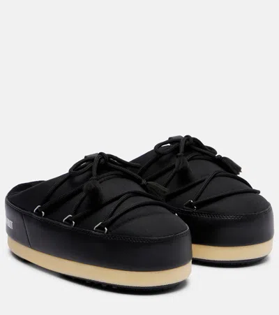 Moon Boot Evx Mule Nylon Boot In Black