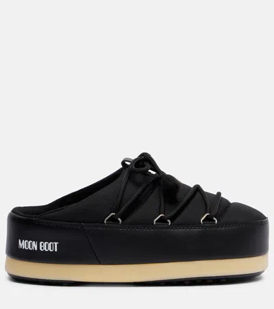 Moon Boot Evx Mule Nylon Boot In Black
