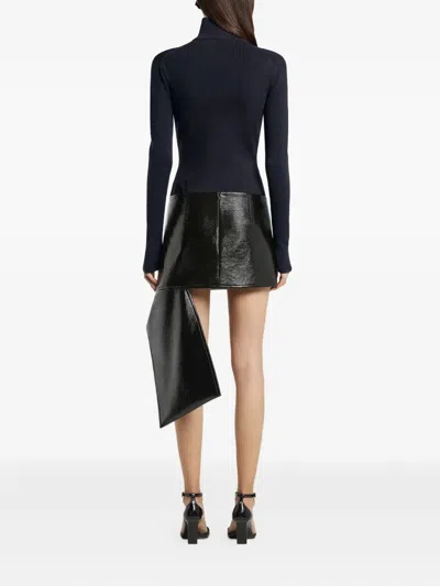 Courrèges Courregès Midnight Blue Wool Sweater In Blue