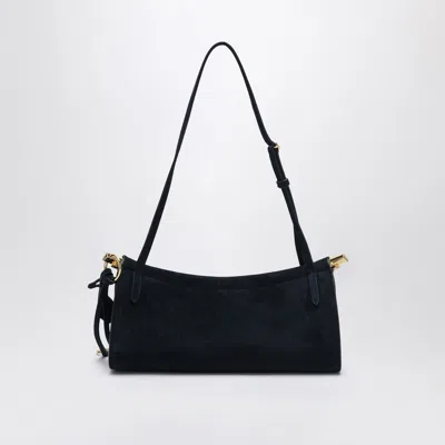 Alaïa Alaia Midnight Blue Suede Small Le Click East West Bag Women In Black