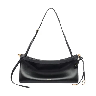 Alaïa Alaia Goatleather Shoulder Bag In Black