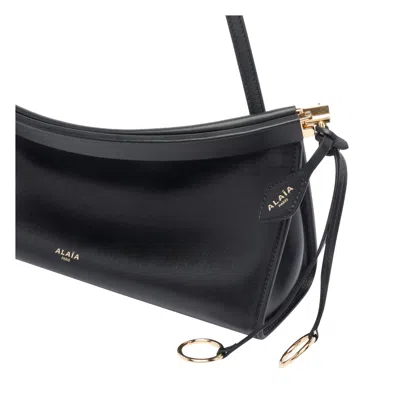 Alaïa Alaia Goatleather Shoulder Bag In Black
