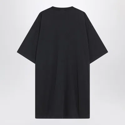 Balenciaga Black Washed Loop Sports Icon Oversize T-shirt In Black