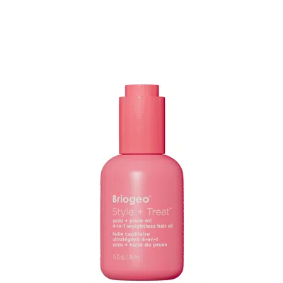 Briogeo Style + Treat 4-in-1 Smoothing, Weightless Hair Oil 1.5 Oz/45 ml In Pink