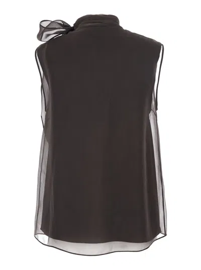 Brunello Cucinelli Self-portrait Knitted Dress In Blue