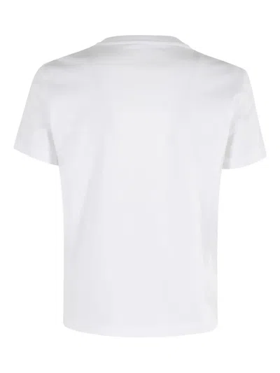 Casablanca White Cotton T-shirt With Print In White