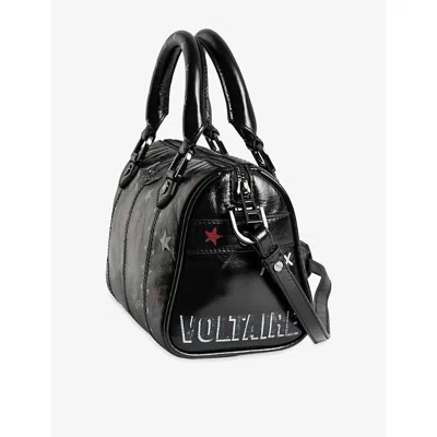Zadig & Voltaire Womens Black Xs Sunny Vibe Punk Patent-leather Handbag In Black