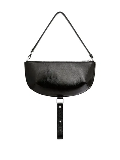 Courrèges Courreges Women Holy Eclipse Leather Shoulder Bag In Black