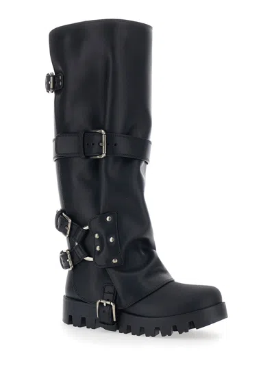 Dolce & Gabbana Dolce&gabbana Women Buckle Boots In Black
