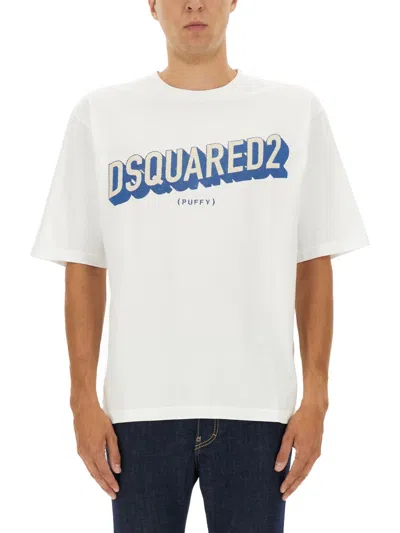 Dsquared2 Logo-print Oversized T-shirt In White