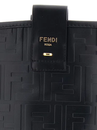 Fendi Wire Stamped Ff Motif High Boots Shoes In Black