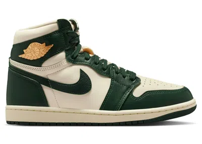 Pre-owned Jordan 1 Retro High (women's) Sneakers In Pale Ivory/pro Green/fir