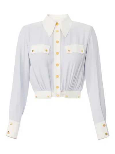 Elisabetta Franchi Two-colour Buttoned Shirt In Multi