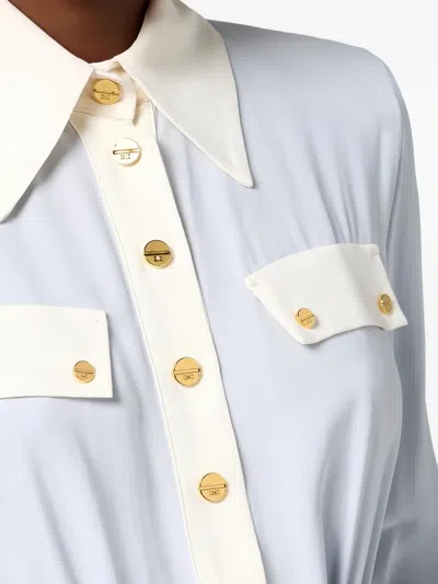 Elisabetta Franchi Two-colour Buttoned Shirt In Multi
