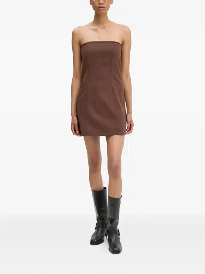 Resume Strapless Mini Dress In Brown