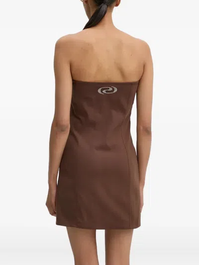 Resume Strapless Mini Dress In Brown