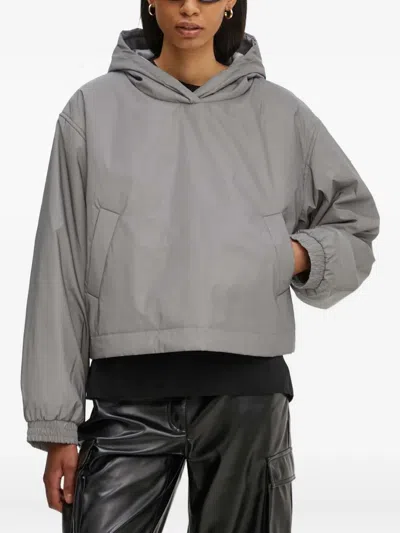 Day Birger Et Mikkelsen Tonal Stitching Hoodie In Gray