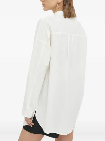 Resume Buttoned Logo Shirt In White