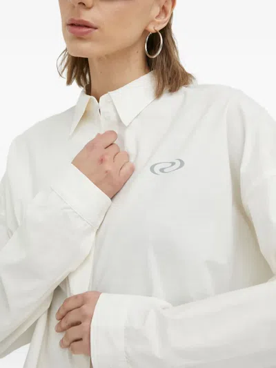 Resume Buttoned Logo Shirt In White