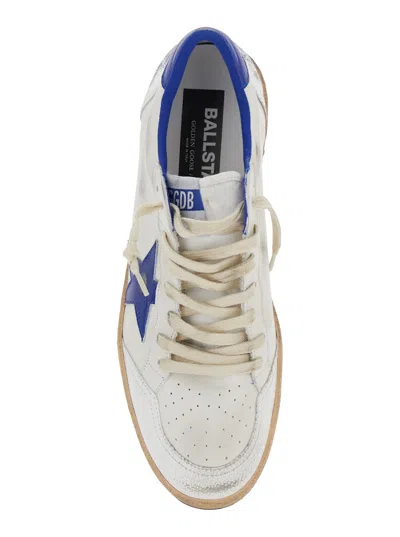 Golden Goose Vintage Low-top Sneakers With Laminated Leather Details In White