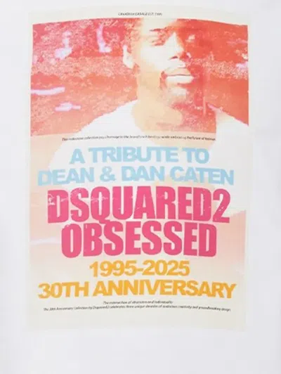 Dsquared2 Dsquared White Cotton T-shirt In Multi