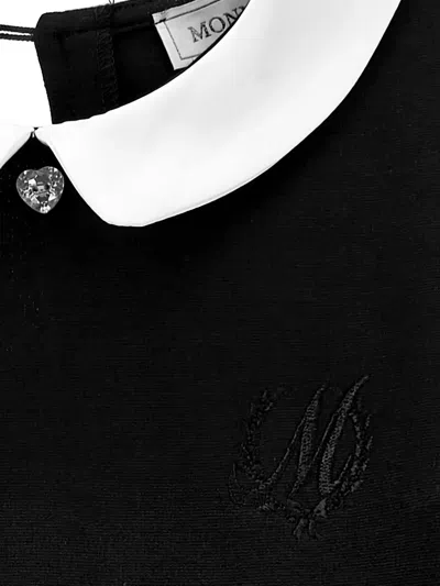 Monnalisa Viscose Jersey Dress In Black