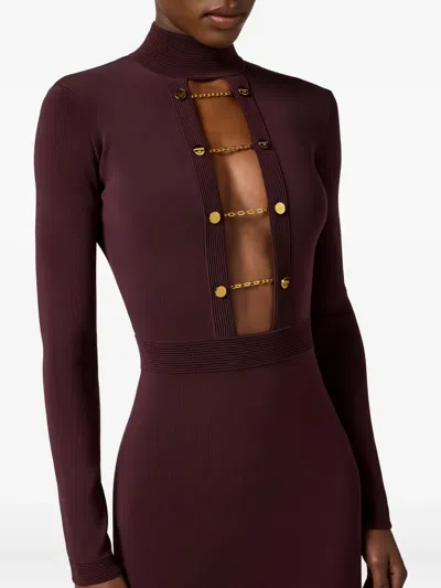 Elisabetta Franchi 'red Carpet' Dress In Red