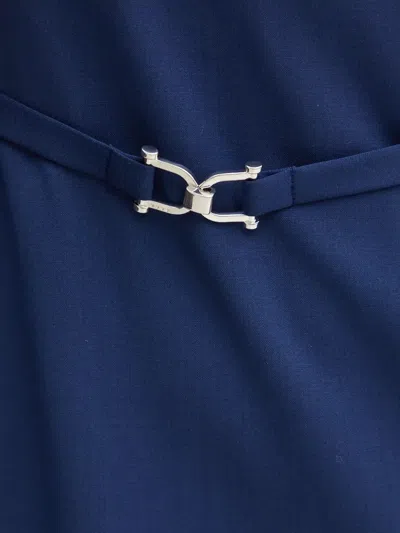 Hugo Boss Daleah Belted Dress In Blue