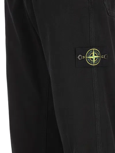 Stone Island Cotton Regular Fit Pants In Multi