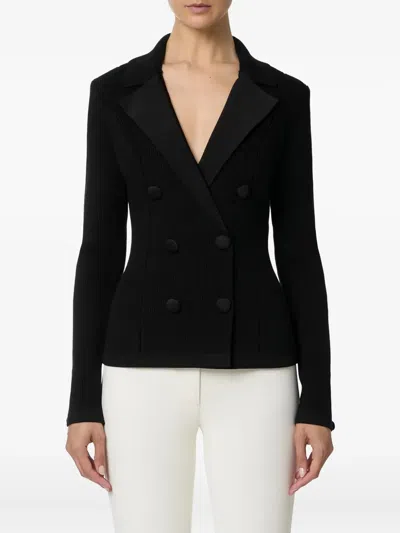 Elisabetta Franchi Double-breasted Lapels Knit Jacket In Multi