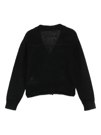 Simonetta Heart-pattern Cardigan In Multi